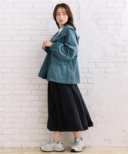 【sabstreet bis】【web限定】 ナイロンバルーンスカート