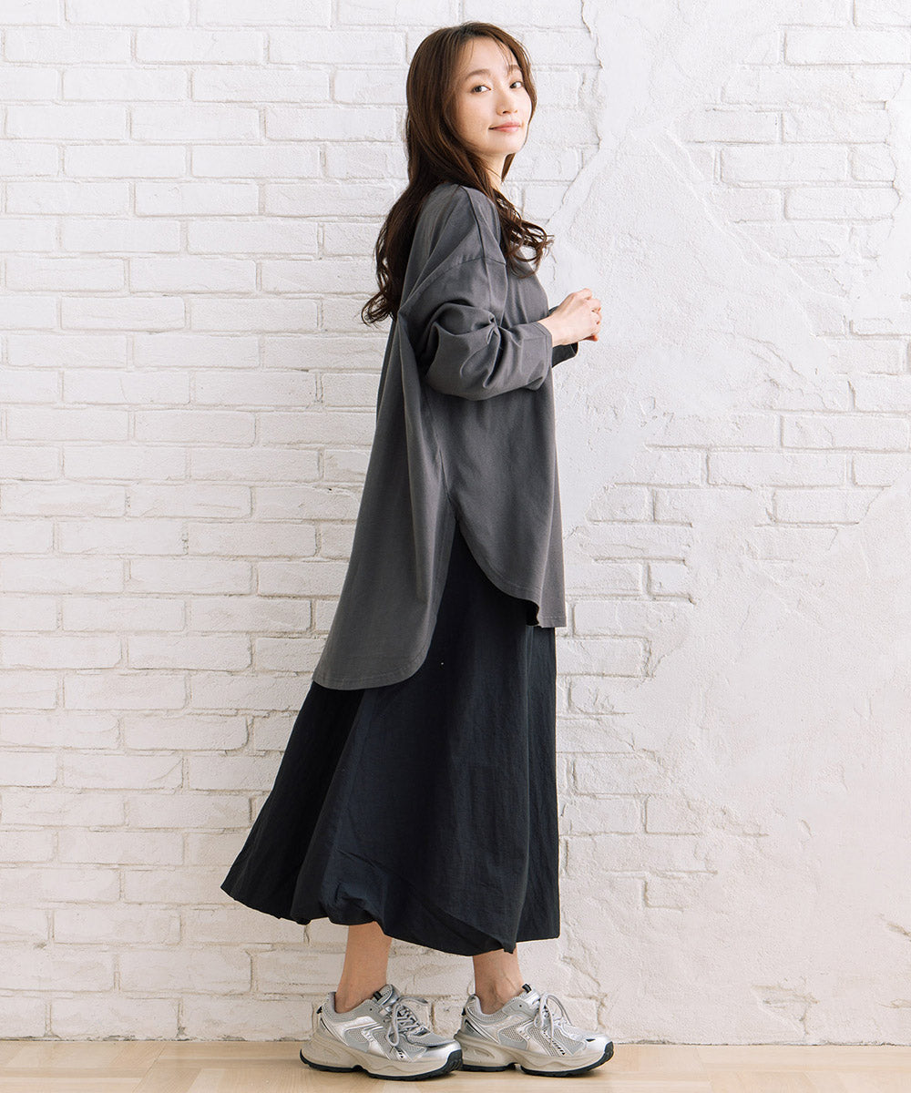 【sabstreet bis】【web限定】 ナイロンバルーンスカート