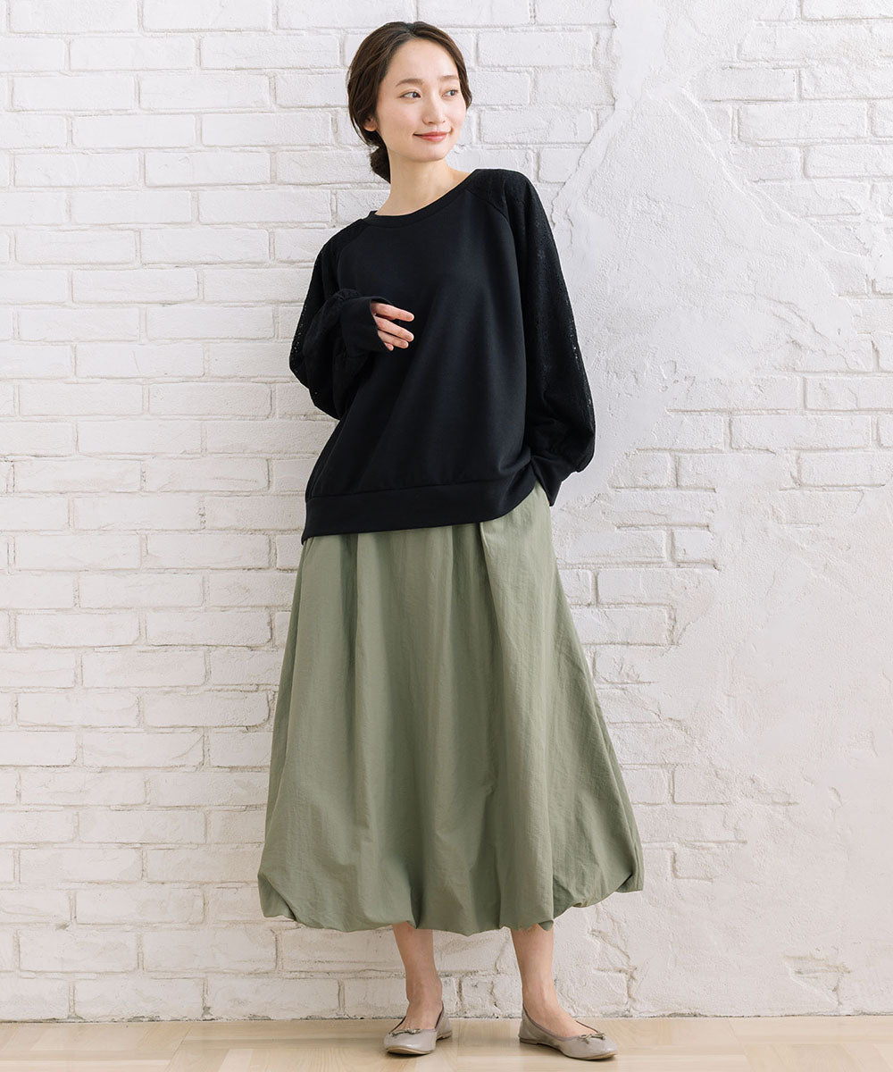 【sabstreet bis】【web限定】 ナイロンバルーンスカート