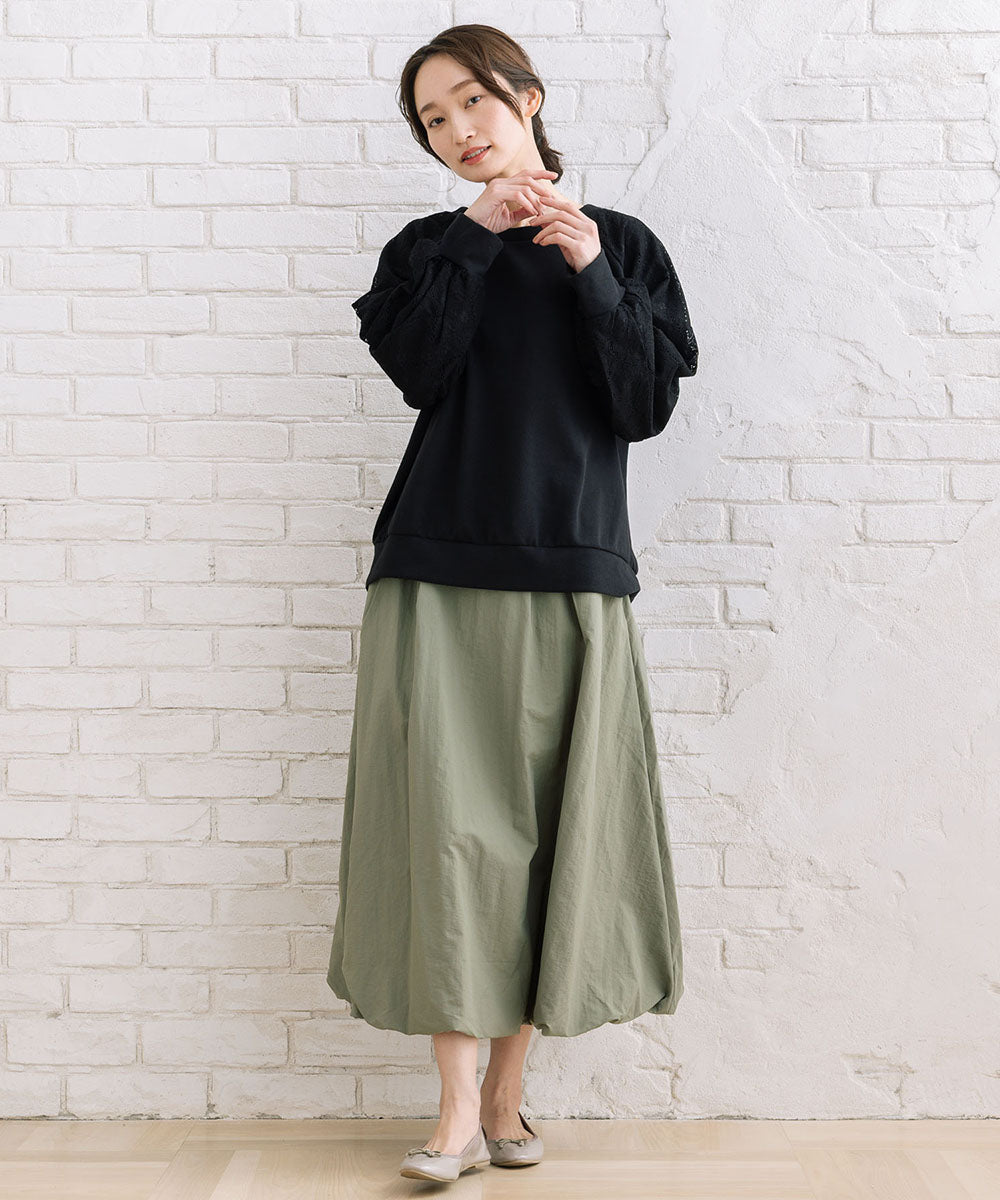 【sabstreet bis】【web限定】 ナイロンバルーンスカート