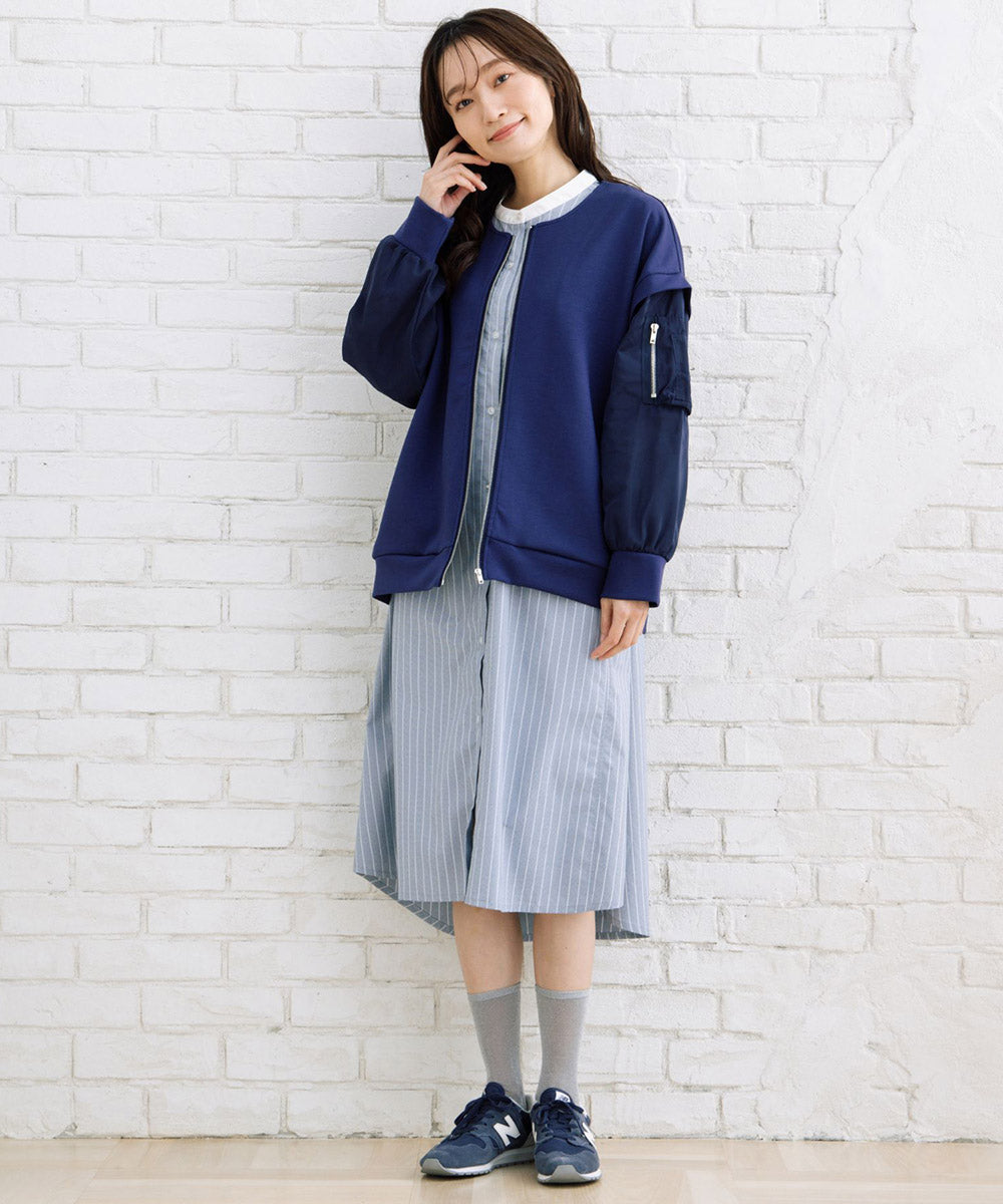 【sabstreet bis】ダンボールニットMA-1