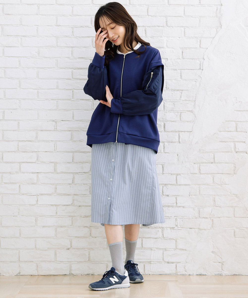 【sabstreet bis】ダンボールニットMA-1