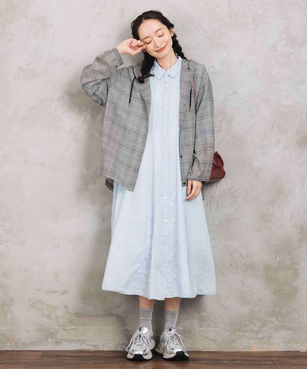 【sabstreet bis】【web限定】 アソートチェックフーディシアーブルゾン