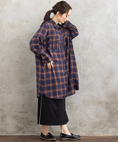 【sabstreet bis】【web限定】15号(3L) アソートチェックWポケットワンピース