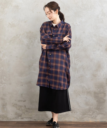 【sabstreet bis】【web限定】15号(3L) アソートチェックWポケットワンピース