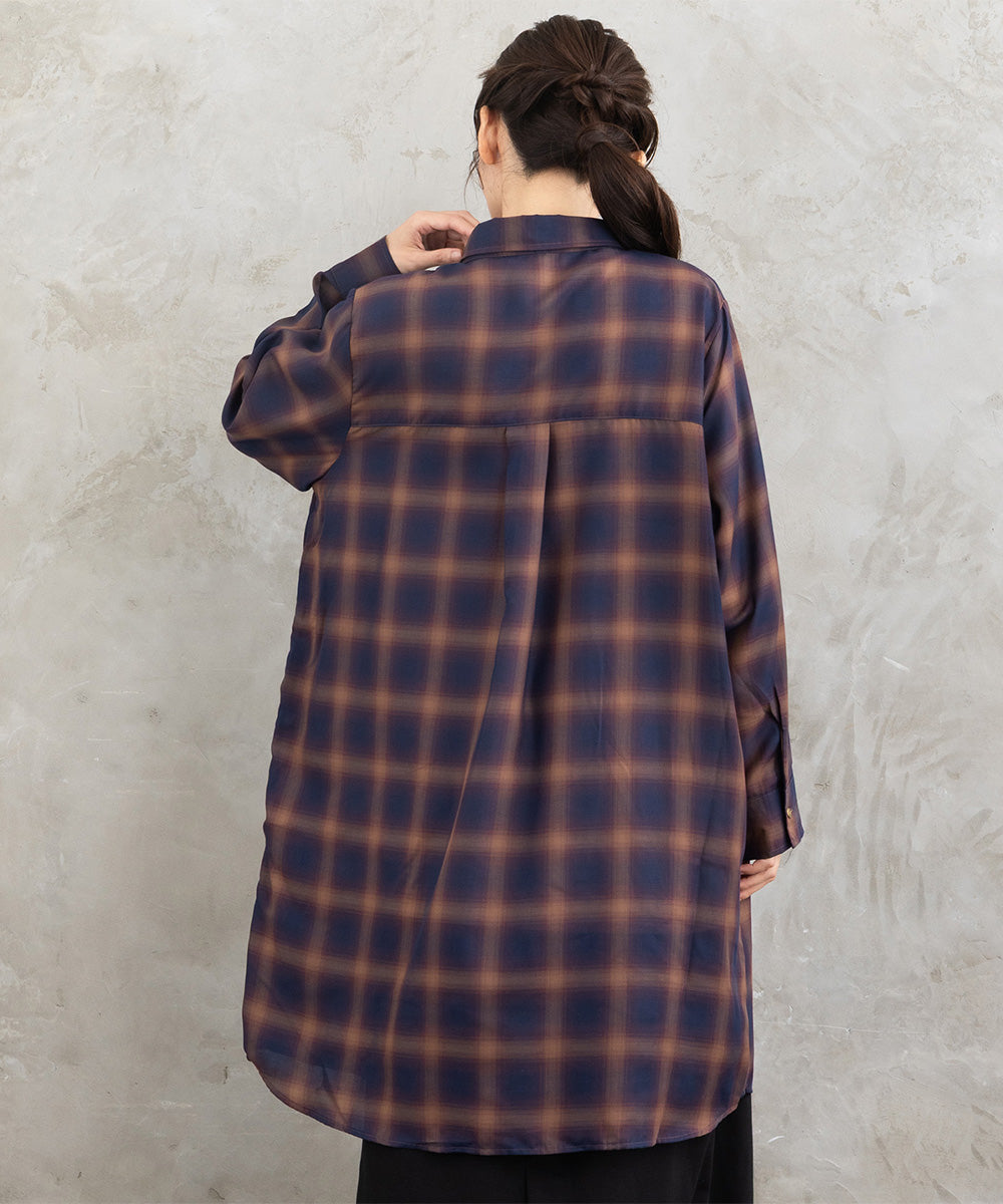 【sabstreet bis】【web限定】15号(3L) アソートチェックWポケットワンピース