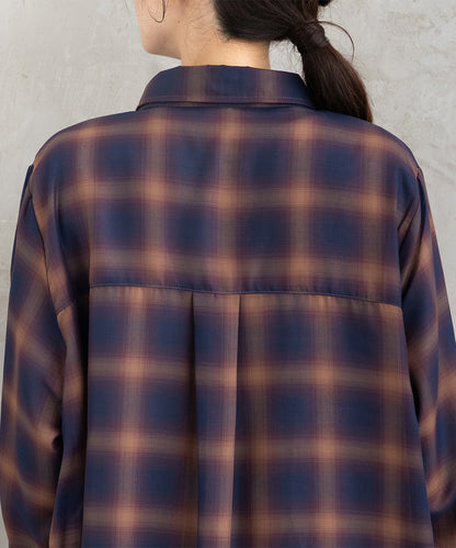 【sabstreet bis】【web限定】15号(3L) アソートチェックWポケットワンピース