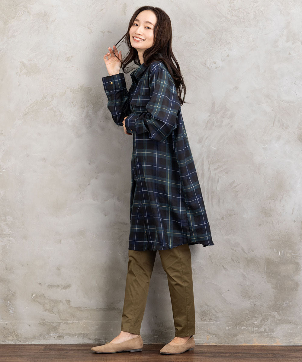 【sabstreet bis】【web限定】15号(3L) アソートチェックWポケットワンピース