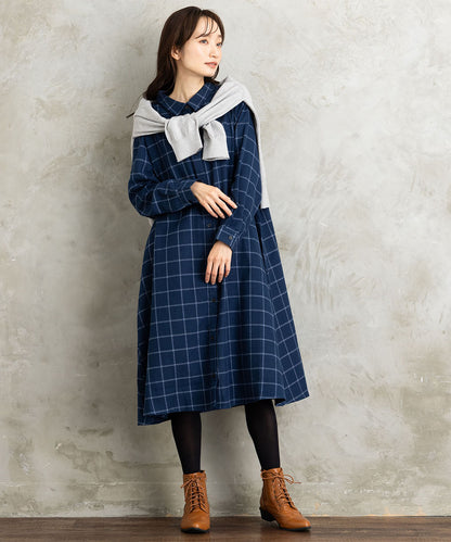 【sabstreet bis】【web限定】 起毛シャツワンピース