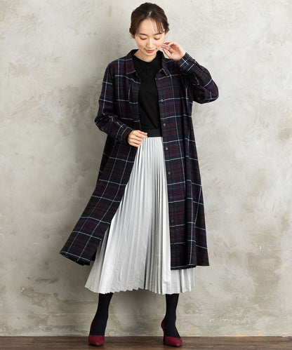 【sabstreet bis】【web限定】 起毛シャツワンピース