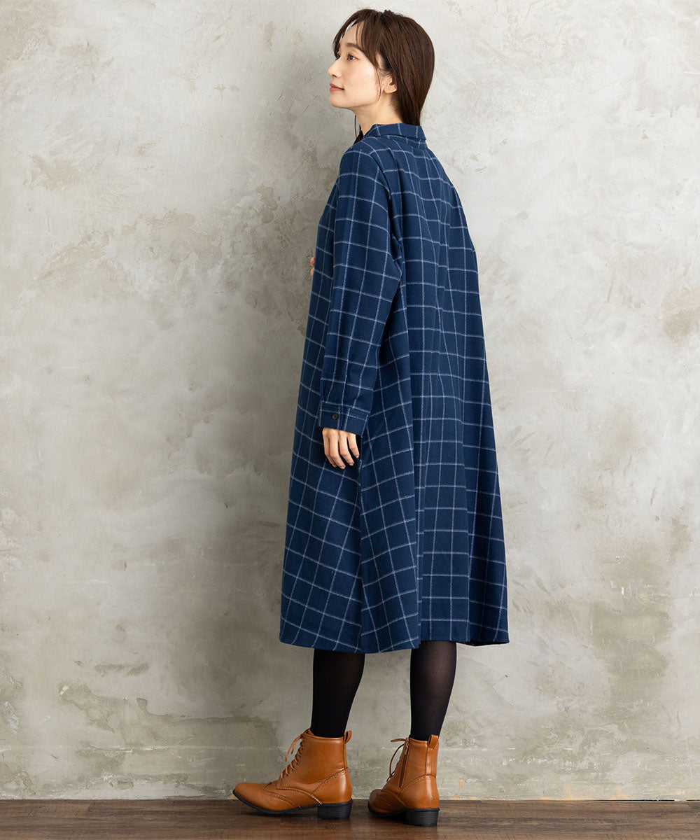 【sabstreet bis】【web限定】 起毛シャツワンピース