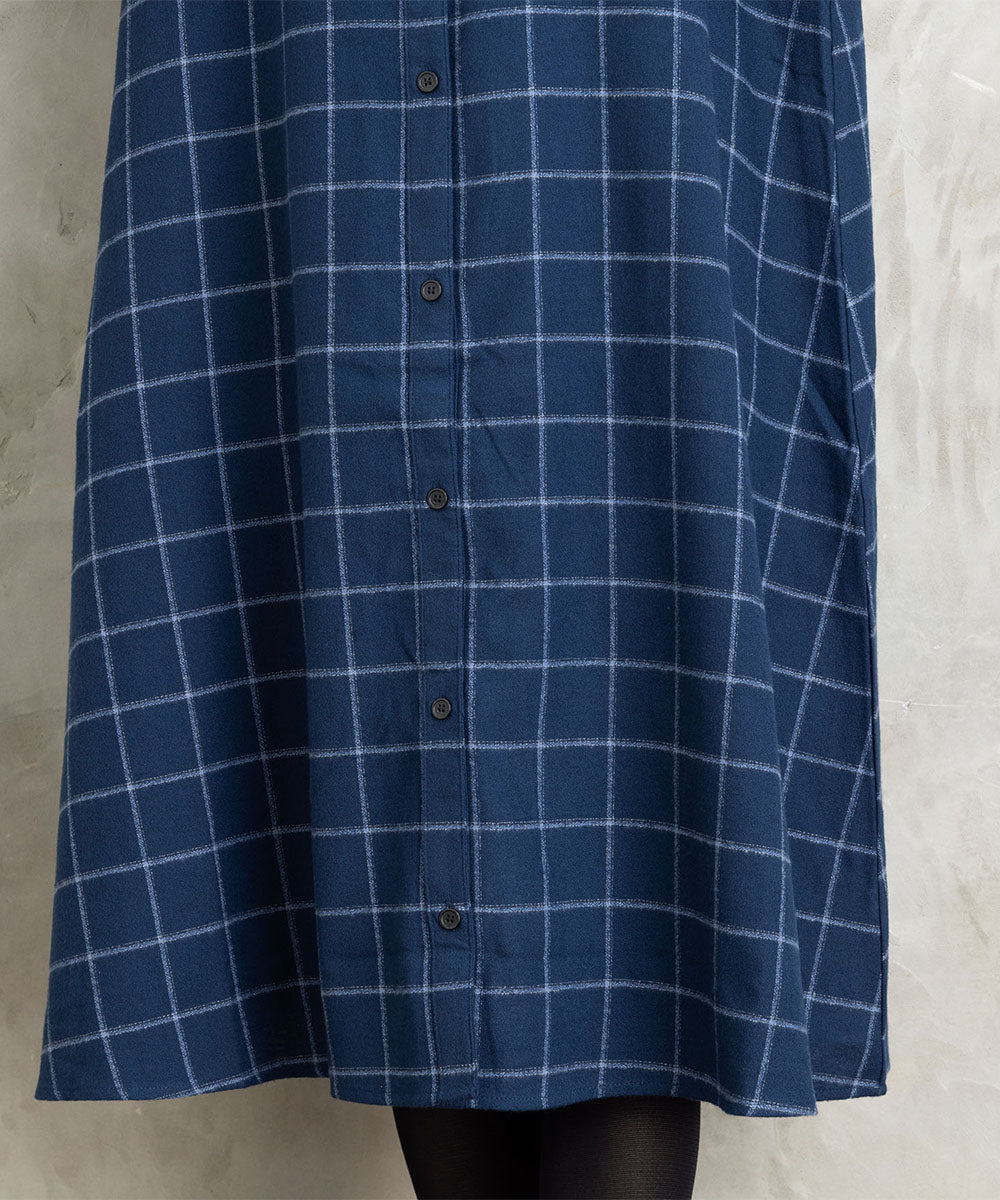 【sabstreet bis】【web限定】 起毛シャツワンピース