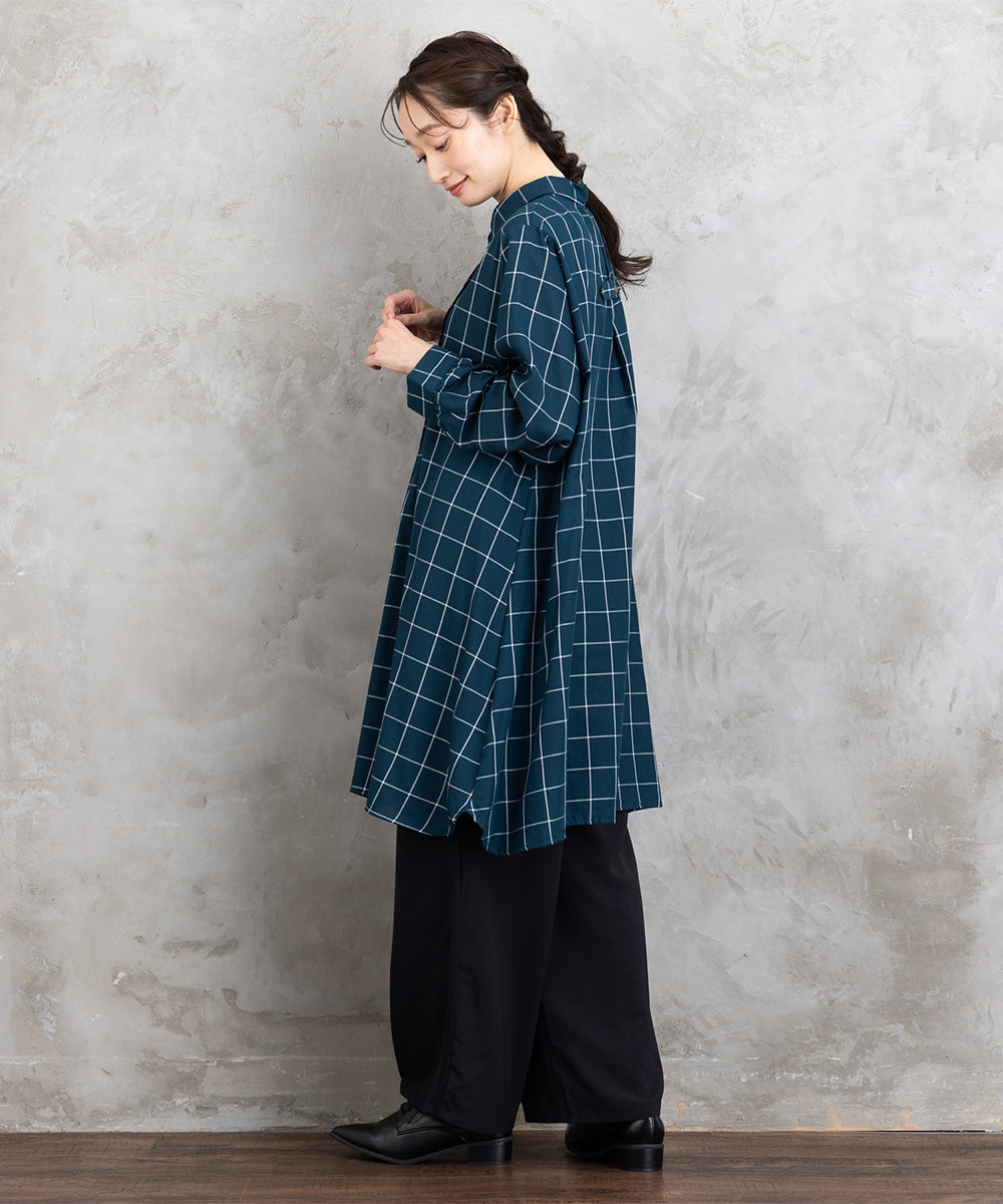 【sabstreet bis】【web限定】 アソートチェックピンタックシャツワンピース【先行予約】