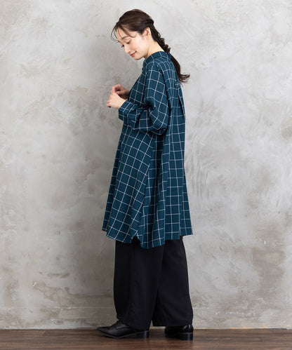 【sabstreet bis】【web限定】 アソートチェックピンタックシャツワンピース【先行予約】