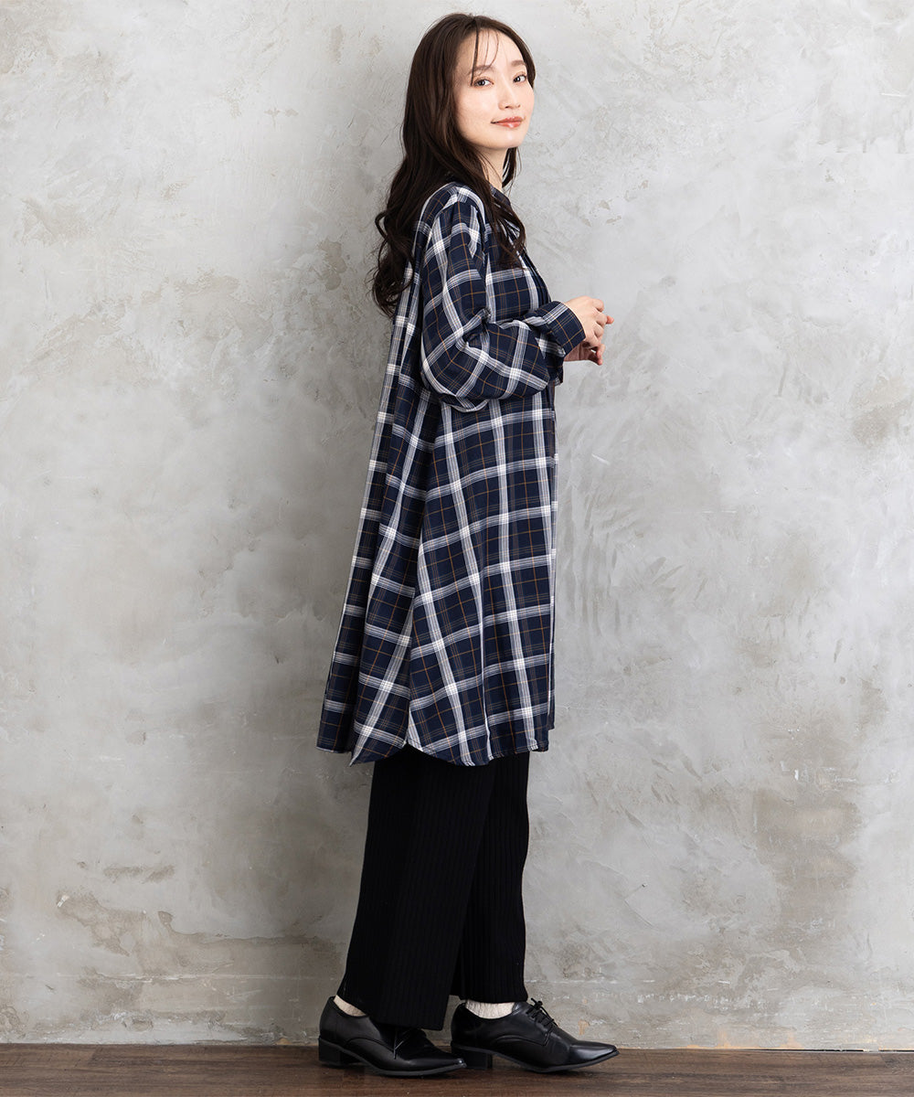 【sabstreet bis】【web限定】 アソートチェックピンタックシャツワンピース【先行予約】