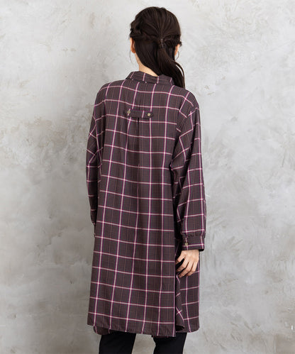 【sabstreet bis】【web限定】 アソートチェックピンタックシャツワンピース【先行予約】