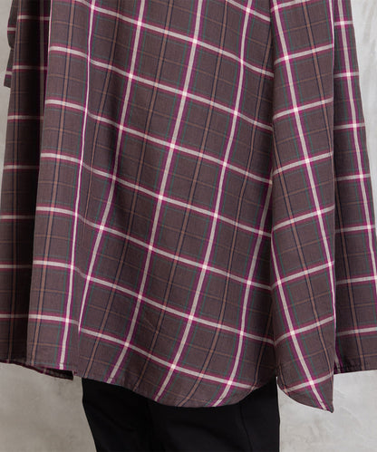 【sabstreet bis】【web限定】 アソートチェックピンタックシャツワンピース【先行予約】