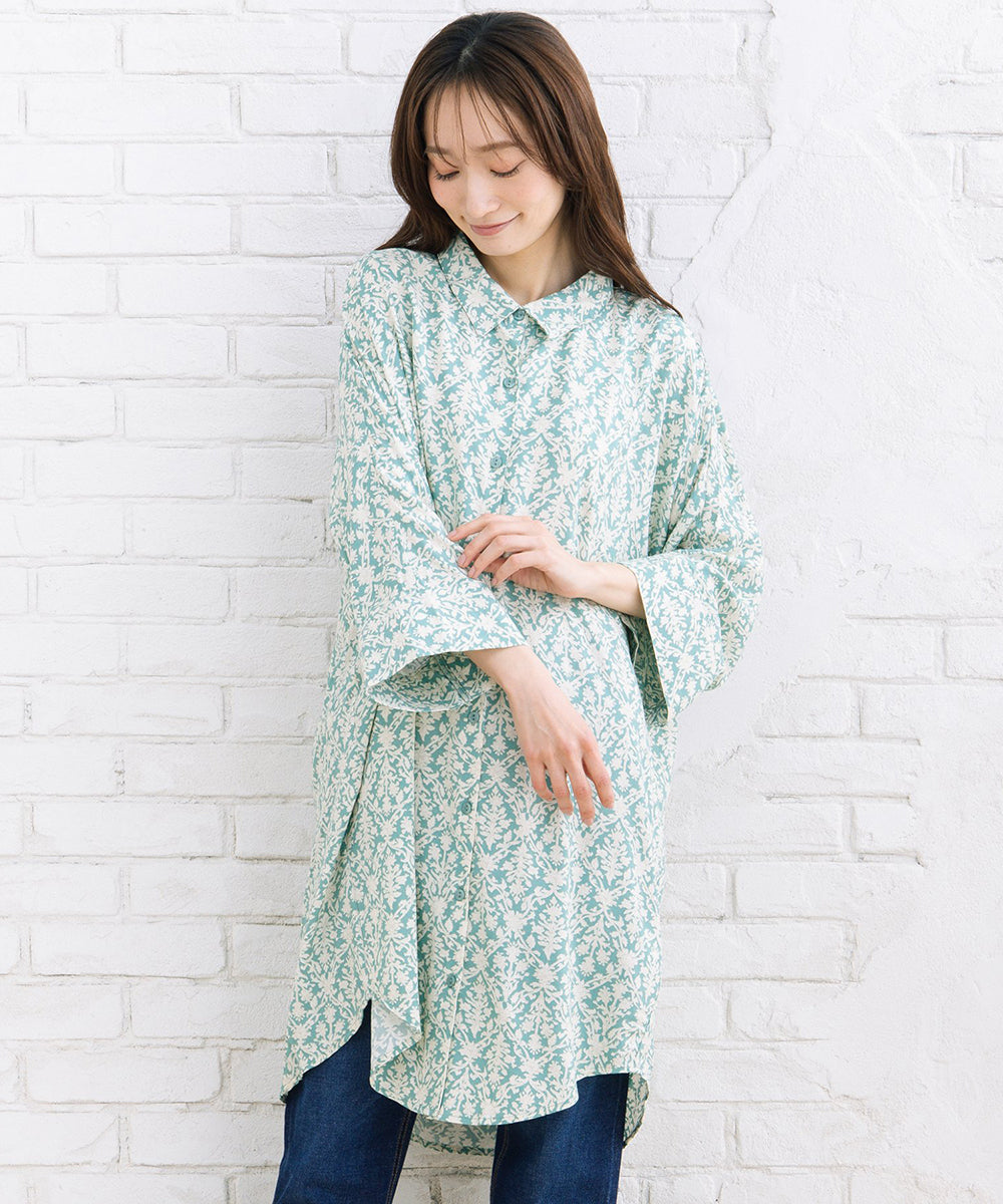 【sabstreet bis】【web限定】 アソートプリントシャツワンピース