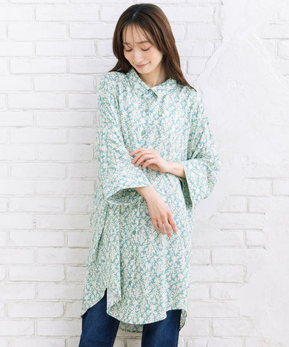 【sabstreet bis】【web限定】 アソートプリントシャツワンピース