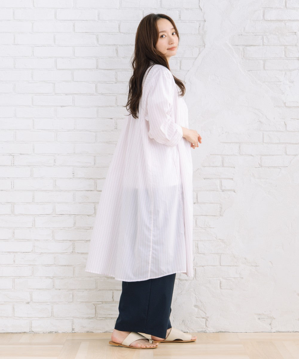 【sabstreet bis】【web限定】 【接触冷感】Aラインシャツワンピース