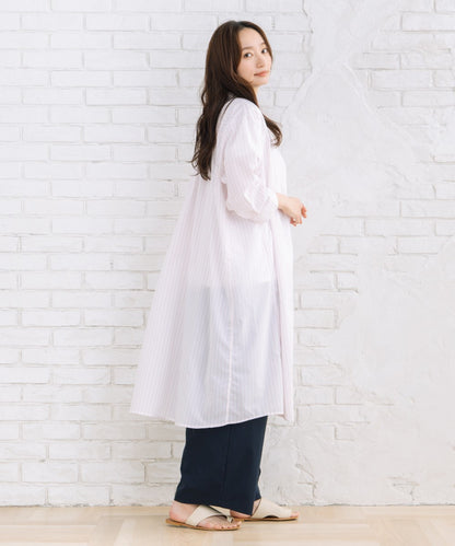 【sabstreet bis】【web限定】 【接触冷感】Aラインシャツワンピース