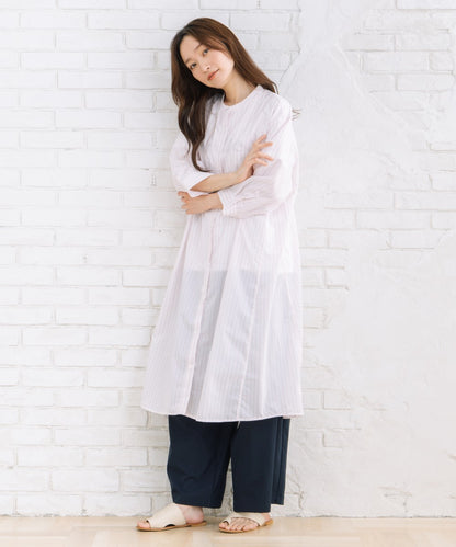 【sabstreet bis】【web限定】 【接触冷感】Aラインシャツワンピース