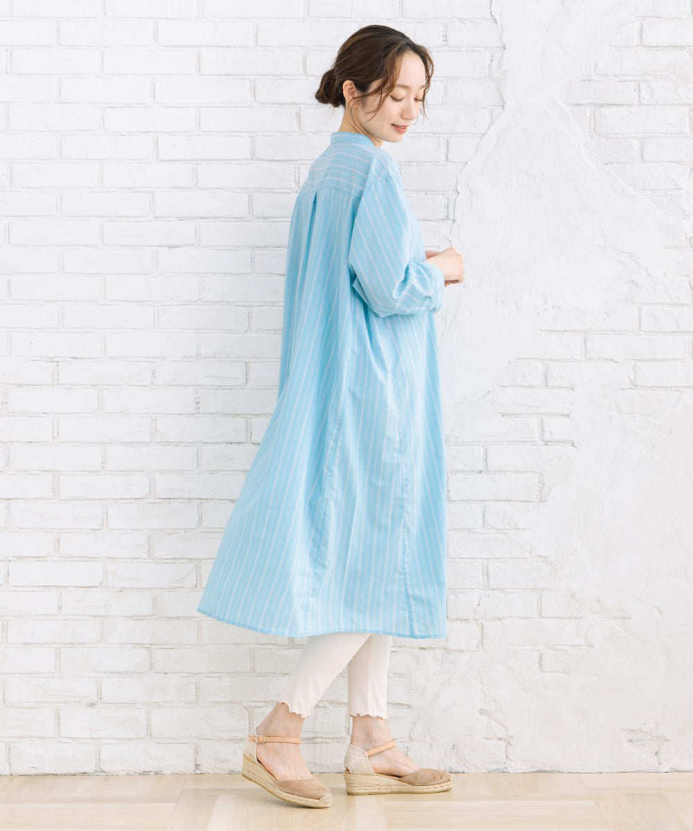 【sabstreet bis】【web限定】 【接触冷感】Aラインシャツワンピース