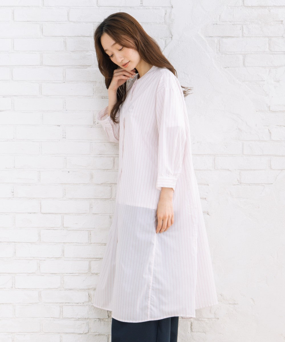 【sabstreet bis】【web限定】 【接触冷感】Aラインシャツワンピース