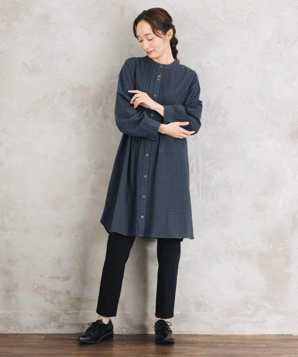 【sabstreet bis】【web限定】 アソートチェックピンタックシャツワンピース【先行予約】