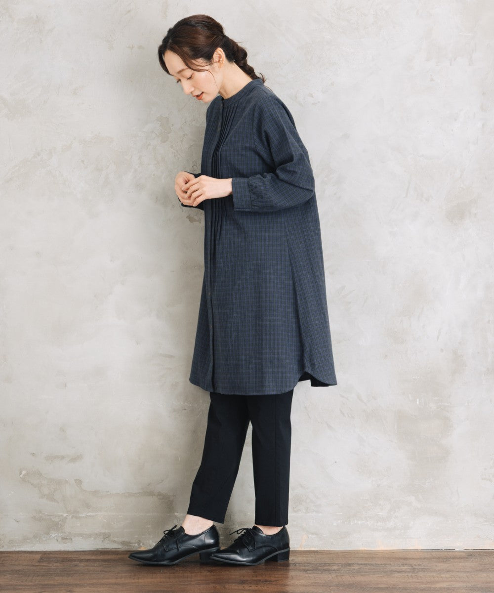 【sabstreet bis】【web限定】 アソートチェックピンタックシャツワンピース【先行予約】