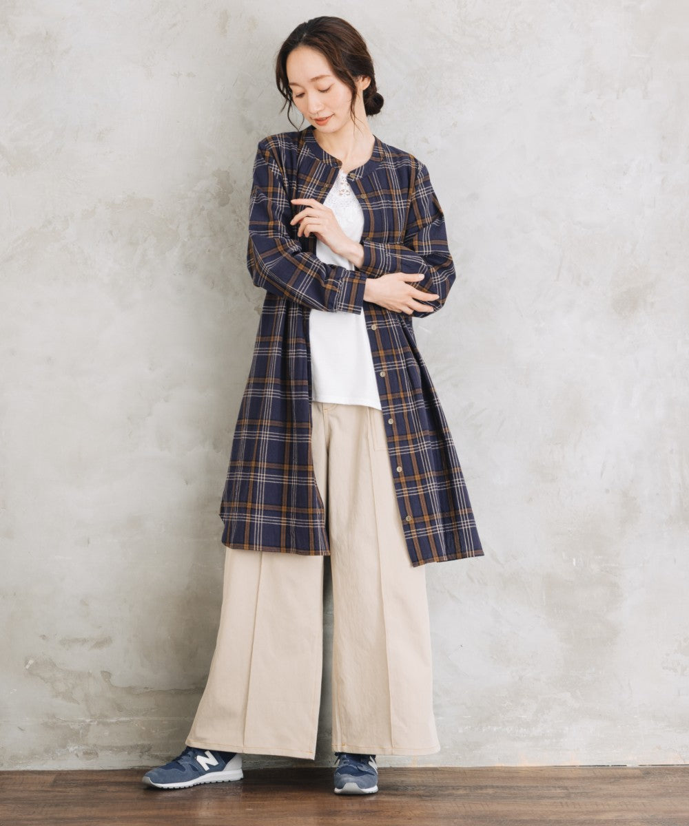 【sabstreet bis】【web限定】 アソートチェックピンタックシャツワンピース【先行予約】