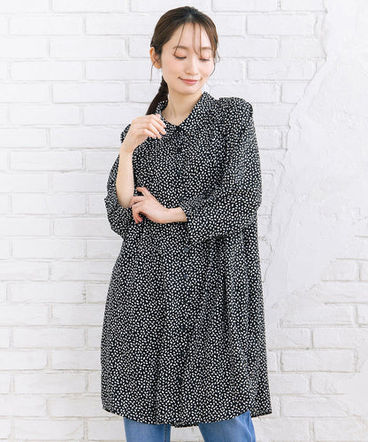 【sabstreet bis】【web限定】 ピンタックジョーゼットチュニック