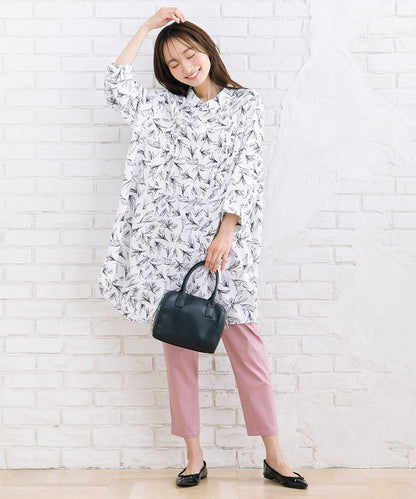 【sabstreet bis】【web限定】 ピンタックジョーゼットチュニック