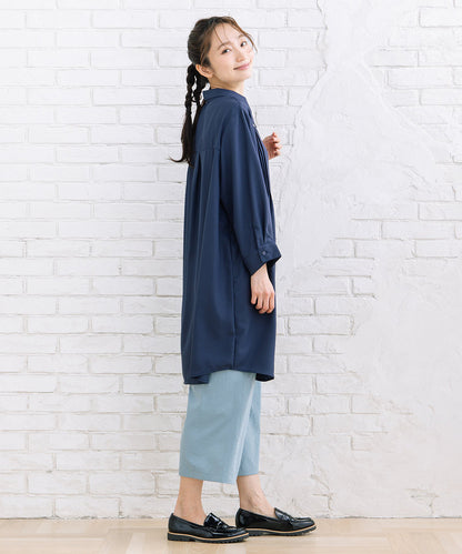 【sabstreet bis】【web限定】 ピンタックジョーゼットチュニック