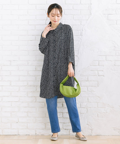 【sabstreet bis】【web限定】 ピンタックジョーゼットチュニック