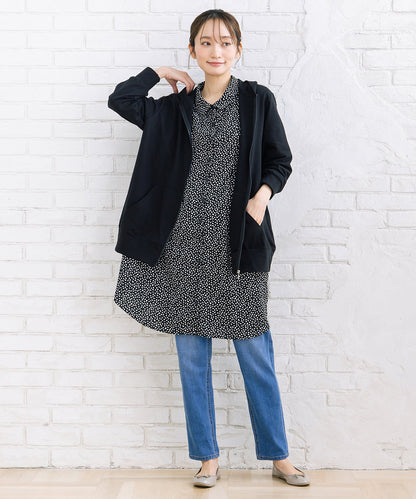 【sabstreet bis】【web限定】 ピンタックジョーゼットチュニック