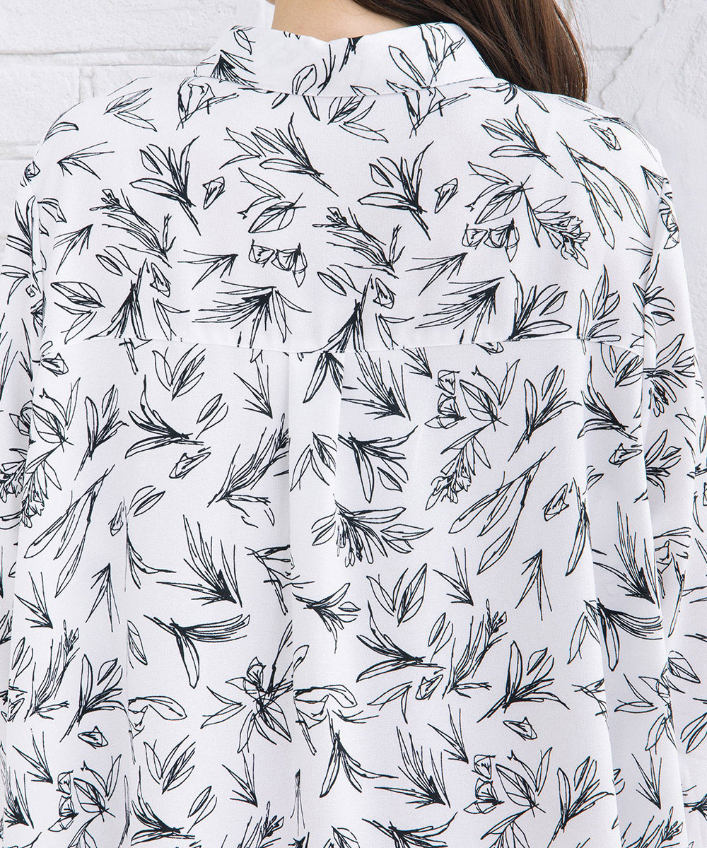 【sabstreet bis】【web限定】 ピンタックジョーゼットチュニック