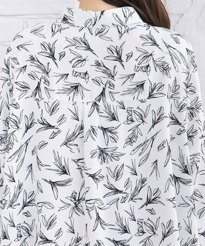 【sabstreet bis】【web限定】 ピンタックジョーゼットチュニック