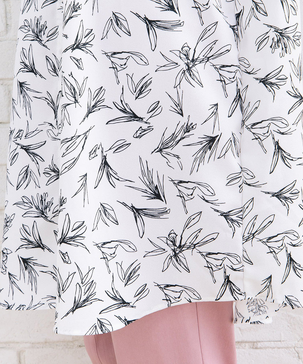 【sabstreet bis】【web限定】 ピンタックジョーゼットチュニック