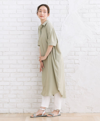 【sabstreet bis】【web限定】 【COOL・UV・防シワ】ライトジョーゼットワンピース