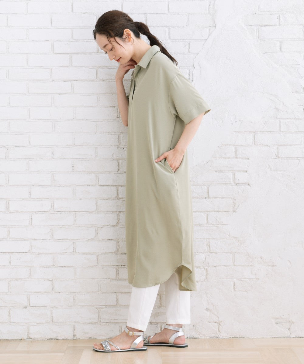 【sabstreet bis】【web限定】 【COOL・UV・防シワ】ライトジョーゼットワンピース