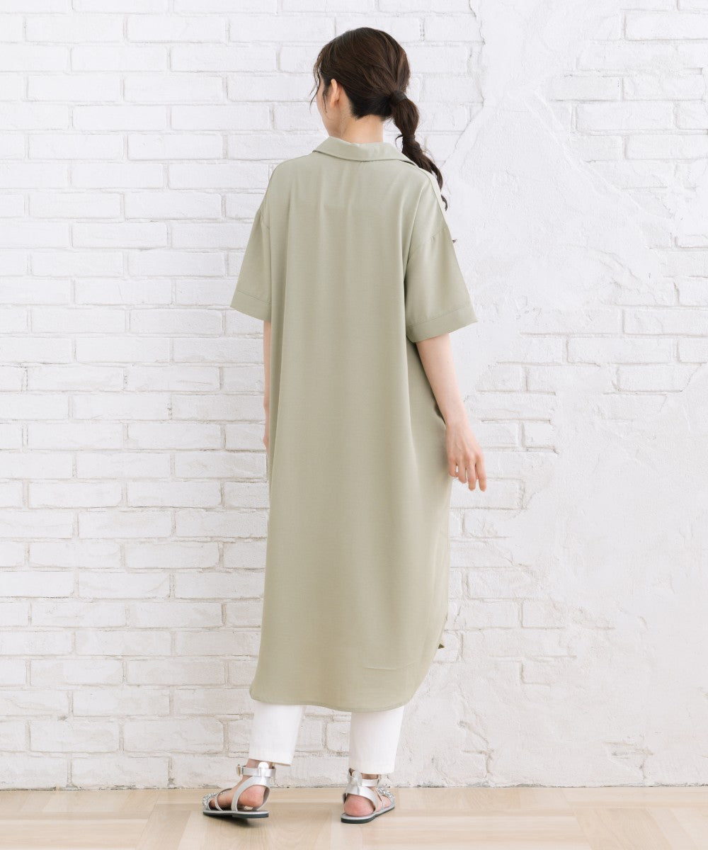 【sabstreet bis】【web限定】 【COOL・UV・防シワ】ライトジョーゼットワンピース