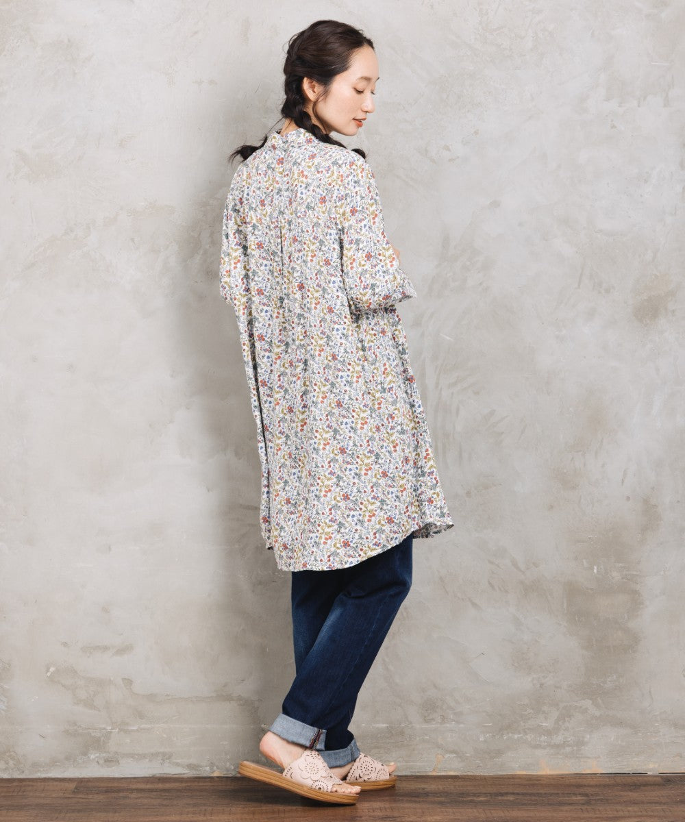 【sabstreet bis】【web限定】 アソートプリントピンタックシャツチュニック