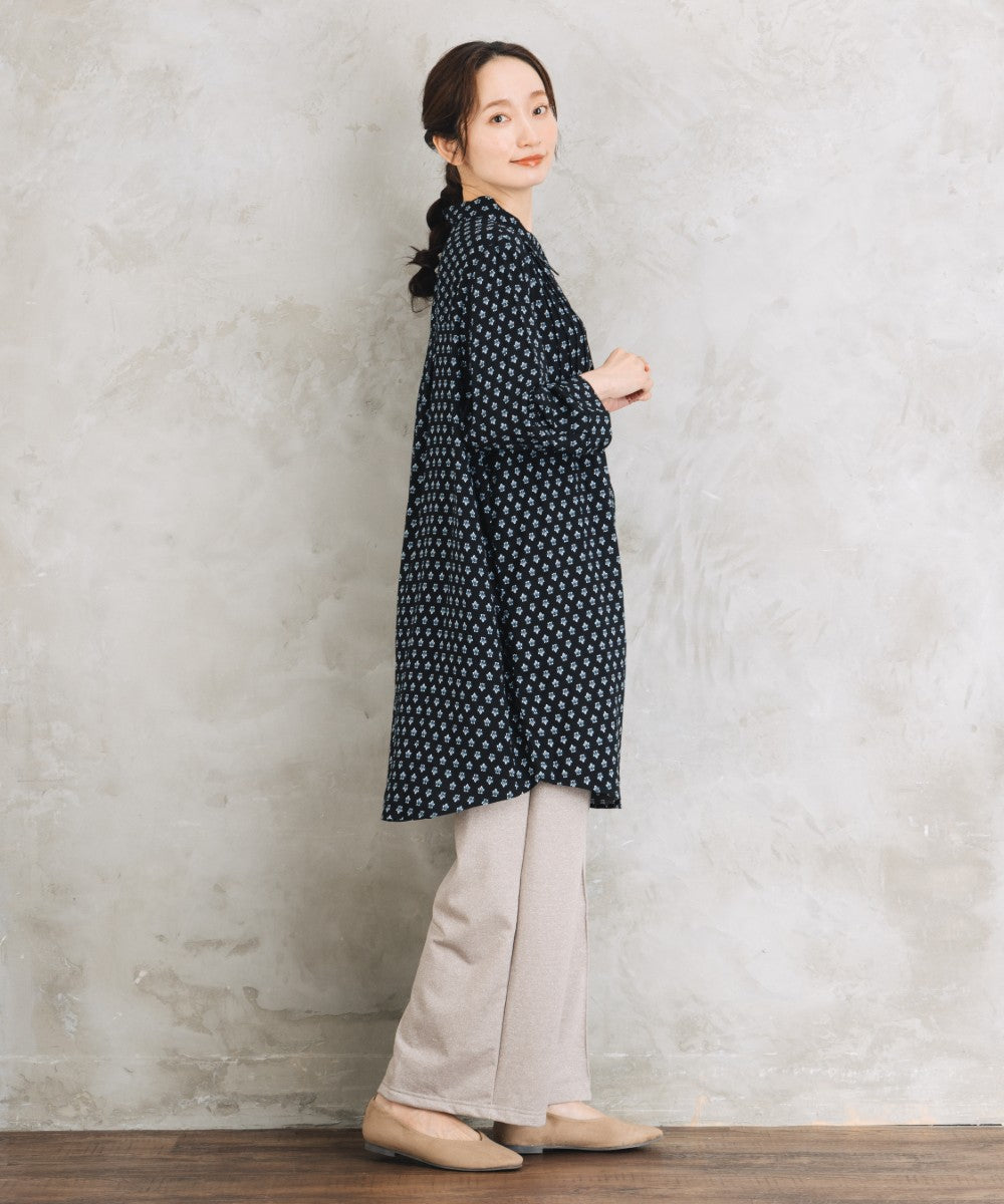 【sabstreet bis】【web限定】 アソートプリントピンタックシャツチュニック