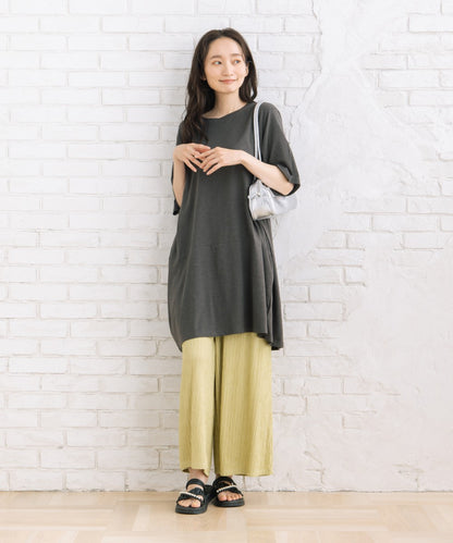 【sabstreet bis】【web限定】 (接触冷感)コットンスラブコクーンチュニック【先行予約】