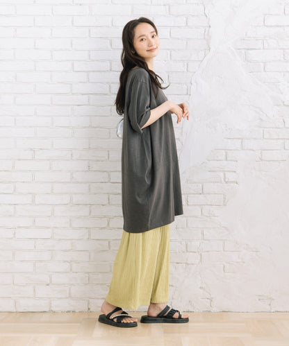 【sabstreet bis】【web限定】 (接触冷感)コットンスラブコクーンチュニック【先行予約】