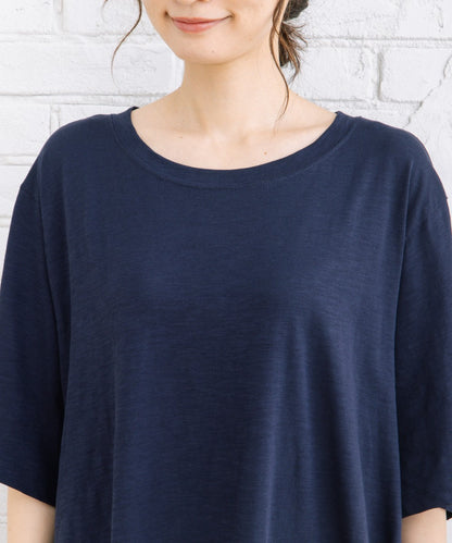 【sabstreet bis】【web限定】 (接触冷感)コットンスラブコクーンチュニック
