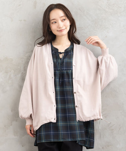 【sabstreet bis】【web限定】15号(3L) ドロストヘムニットカーディガン