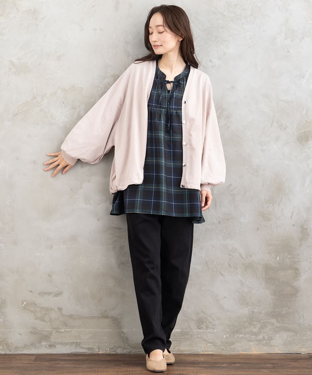 【sabstreet bis】【web限定】15号(3L) ドロストヘムニットカーディガン