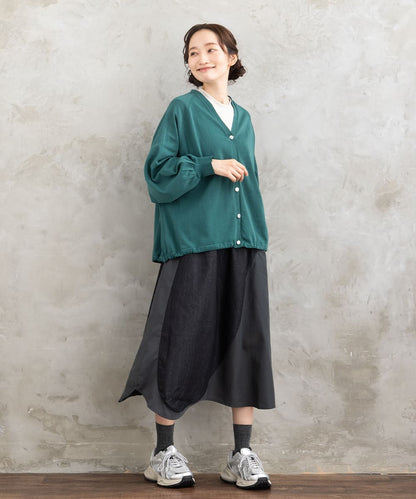 【sabstreet bis】【web限定】15号(3L) ドロストヘムニットカーディガン